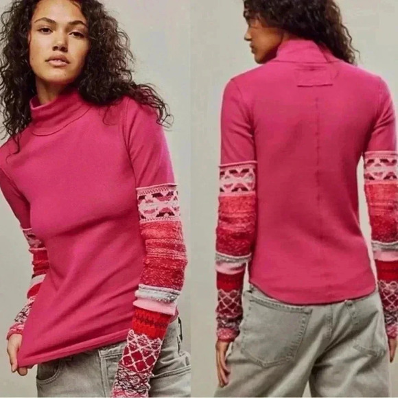 Free people We The Free All Too Well Cuff Waffle Thermal Long Sleeve Top - Picture 1 of 7